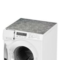 Waschmaschinenauflage zuschneidbar Waschmaschine Mosaik grau