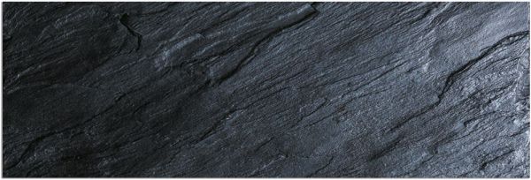 Teppichläufer Küchenläufer Teppich schwarzer Schiefer Optik waschbar - 60x180 cm