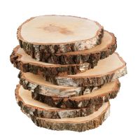 Baumscheiben 8 Stk. in 38 - 44 cm für Basteln Dekorieren