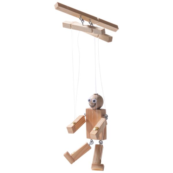 Marionette Holz Holzmarionette Kindermarionette Bastelset für Kinder ab 8 Jahre