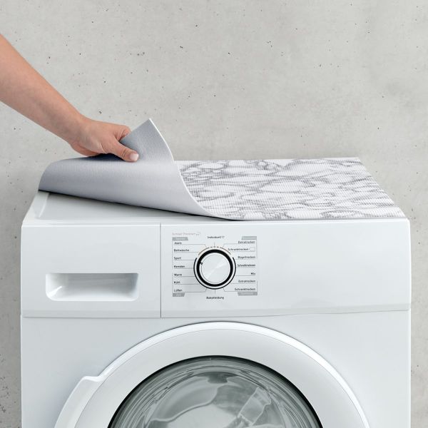 Waschmaschinenauflage Waschmaschine Abdeckung zuschneidbar Marmor Stein Optik