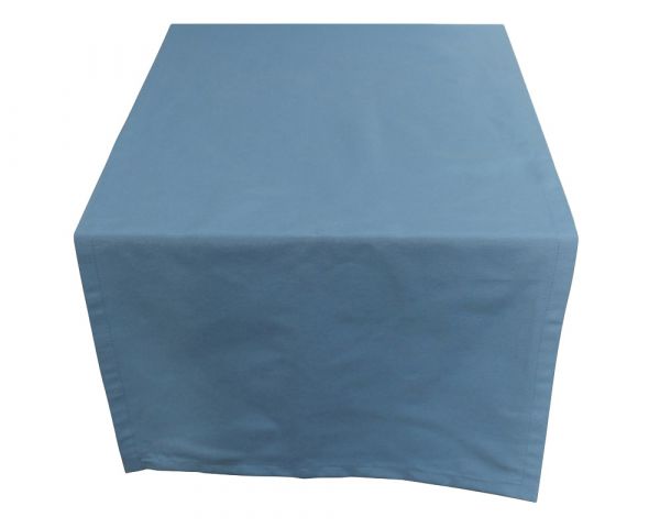 Tischläufer INGRID Mitteldecke einfarbig uni 50x150 cm hellblau