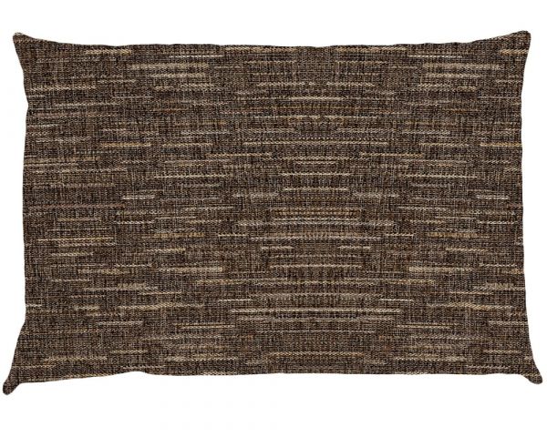 Kissenbezug Kissenhülle Heimtextilien meliert Polyester 1 Stk dunkelbraun 40x60 cm