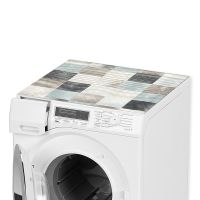 Waschmaschinenauflage NOVA SKY rutschfest Würfel grau 65x60 cm