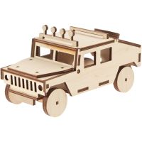 Geländewagen Hummer Jeep 3D Steckbausatz Bastelset für Kinder ab 8 Jahren