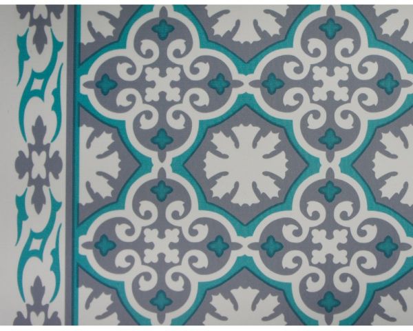 Läufer SOFT VINTAGE Bodenbelag Orient Muster Polyester grau grün 1 Stk 65x100 cm