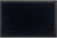 Schmutzfangmatte schmutzabsorbierend Fußmatte Uni einfarbig 60x80 cm - Schwarz