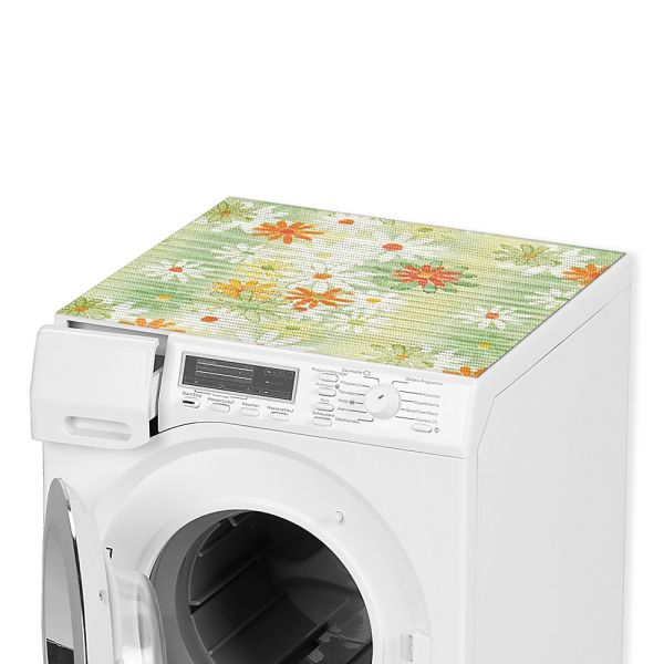 Waschmaschinenauflage Waschmaschine Abdeckung Blumen Muster bunt zuschneidbar