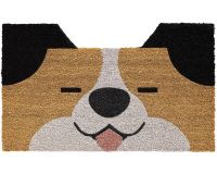 Fußmatte Kokosmatte INDOOR bunt bedruckt mit dem Motiv Hund - 1 Stk 45x75 cm