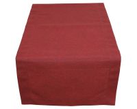 Tischläufer JANIN einfarbig Tischwäsche uni rot 40x100 cm