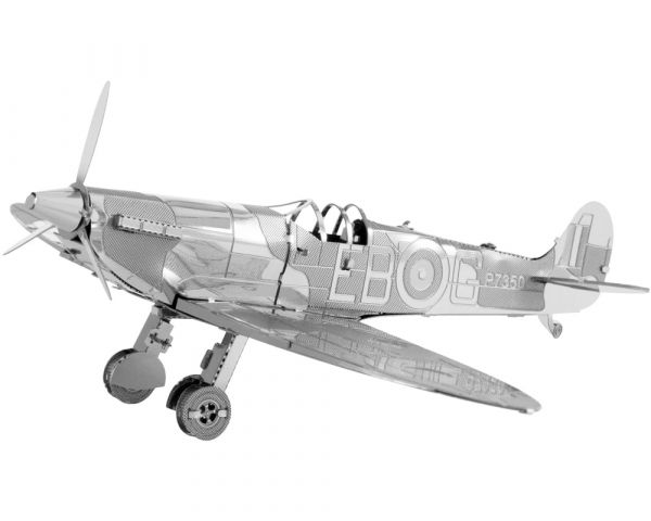 3D Metall Steckbausatz WWII Spitfire Flugzeug Flieger 10 cm ab 14 Jahre