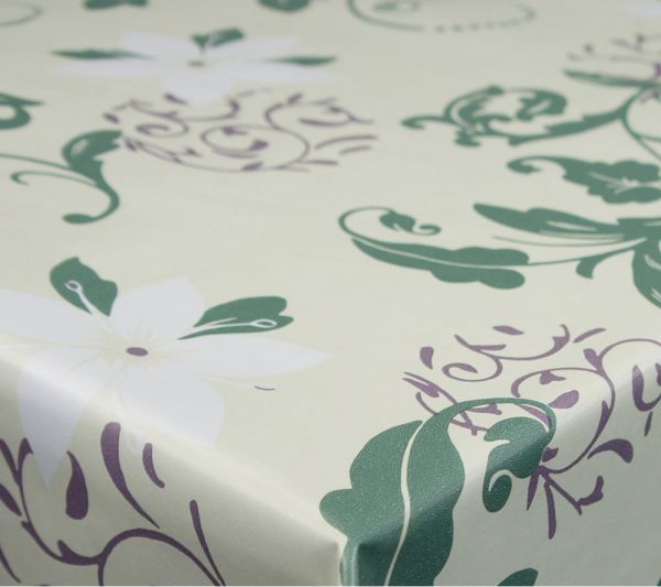 Tischdecke In- Outdoor Tischtuch Floral Ornament Muster Vlies bunt 110x140 cm