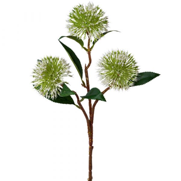 Hedera Zweig Heredazweig Kunstblume Kunstpflanze Dekozweig 1 Stk weiß Ø 7x59 cm