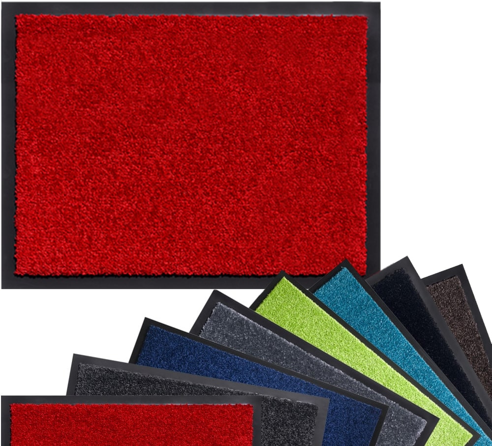 8 Farben Schmutzfangmatte schmutzabsorbierend Fußmatten Uni einfarbig 40x60 cm 