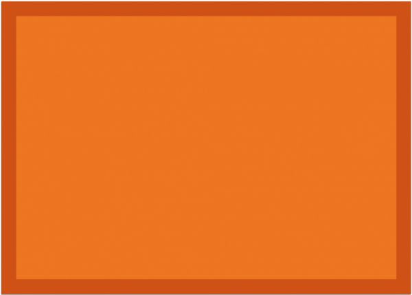Fußmatte Fußabstreifer UNI einfarbig rutschfest waschbar 50x70 cm Farbe orange