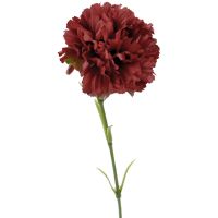 Nelke Kunstblume künstlich Blüten Kunstpflanze Blume 1 Stk 52 cm - rot