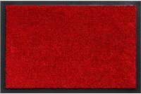 Schmutzfangmatte schmutzabsorbierend Fußmatte Uni einfarbig 60x80 cm - Rot