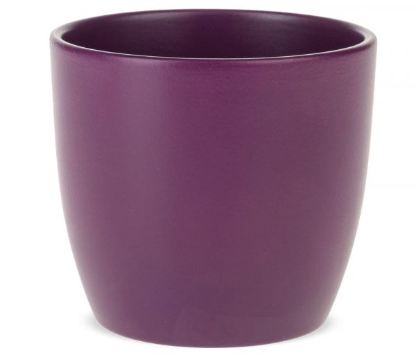 Übertopf Blumentopf klassisch matte Oberfläche Keramik 1 Stk Ø 14 cm violett