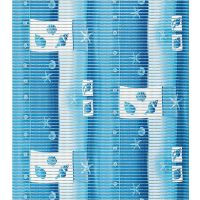 Weichschaum-Bodenbelag NOVA SOFT Antirutsch Läufer Muschel Seestern blau 100 cm