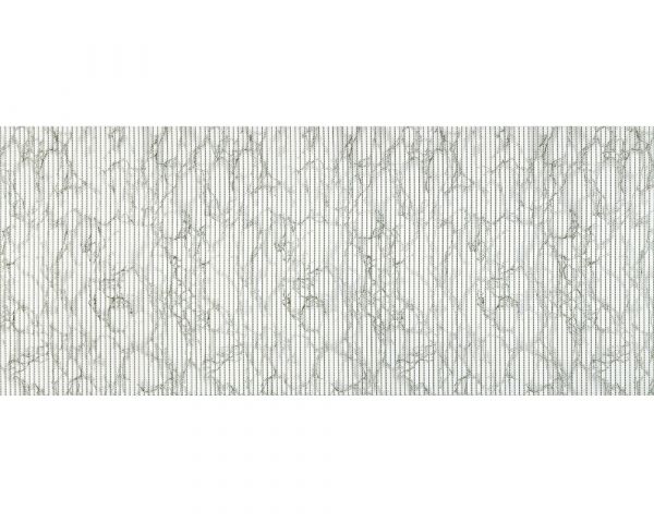Bodenbelag NOVA SKY Läufer Marmor Muster aus Polyester hellgrau 1 Stk 65x100 cm