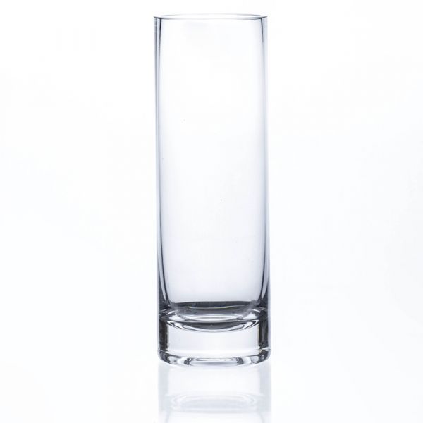 Zylinderförmige Glas Vase Glasvase Dekoglas klar 1 Stk. Ø6x18 cm