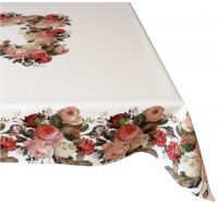 Tischtuch Tischdecke farbenfrohe Rosen Druck bunt Tischwäsche 130x170 cm