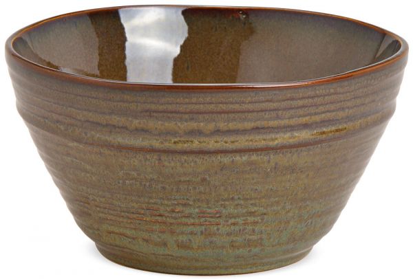 Schale Keramikschale Schüssel braun Steingut Landhausstil 1 Stk Ø 18 cm 1250 ml