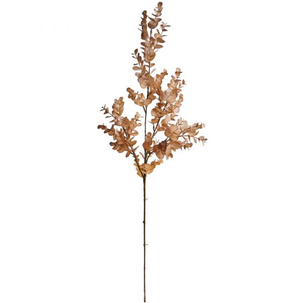 Eukalyptus Zweig Kunstpflanze Dekozweig Naturdeko 1 Stk Länge 80 cm hellbraun