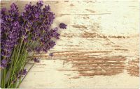 Tischset Platzset MOTIV Lavendel Blüten auf Holz weiß Vintage 1 Stk. Abwaschbar