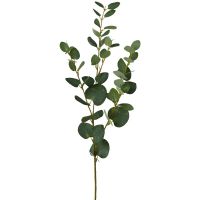 Eukalyptus Zweig Kunstpflanze Dekozweig Naturdeko 1 Stk Länge 79 cm grün