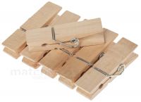 Holz Wäscheklammern 6 Stk Je 70x17 mm für Geschenkverpackungen Adventskalender