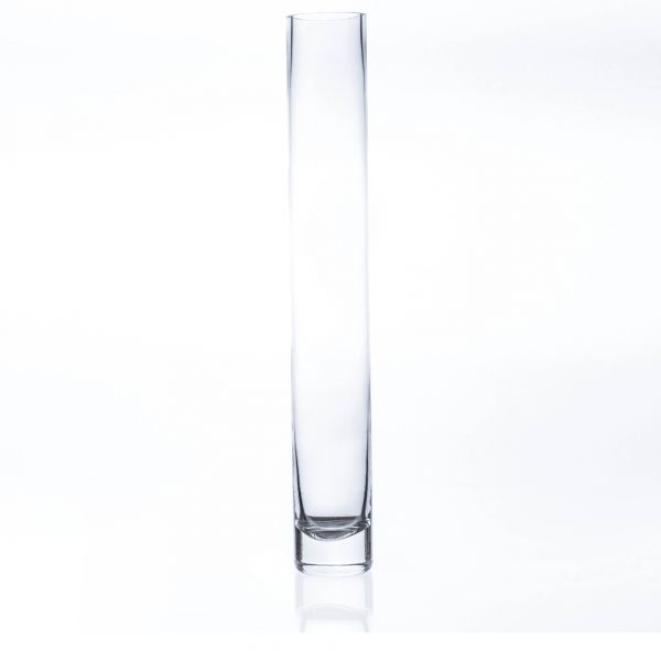 Zylinderförmige Glas Vase Glasvase Dekoglas klar 1 Stk. Ø6x40 cm