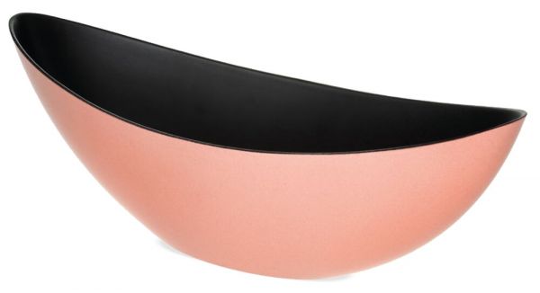 Jardinieren Pflanzschalen oval Pflanzgefäße rosa metallic glänzend – 2 Größen