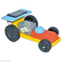 Solar Auto / Rennauto Flitzer lenkbare Achse Kinder Holz Bausatz ab 12 Jahren
