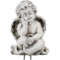 Grabschmuck Engel für Grabgestecke & Urnengräber 11 cm