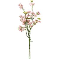 Spieren Zweig Ast Spierenzweig Kunstpflanze mit Blüten 1 Stk Länge 48 cm - rosa