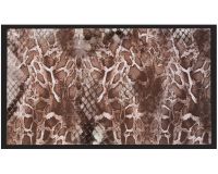 Fußmatte Fußabstreifer Decor & Rand Schlangenoptik braun waschbar 40x75 cm