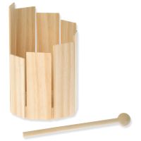 Rund Xylophon Rührtrommel einfaches Musikinstrument Bastelset Holz Bausatz