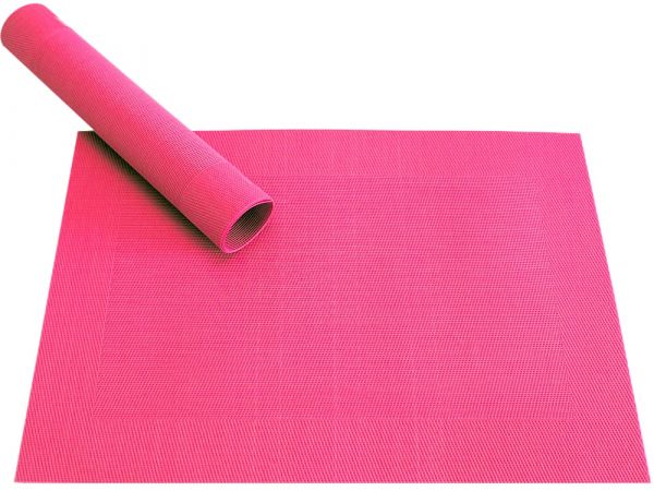 Tischset Platzset BORDA Platzmatte 1 Stk B-WARE pink magenta gewebt Kunststoff