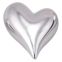 Herz Dekoaufsteller Herzdeko Aufsteller Dekofigur Wohndeko silber 10,7x9,5x4,8 cm