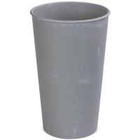 Vase Blumenvase Dekovase konisch Kunststoff Used Look Zement 1 Stk Ø 12,5-17,5x28 cm