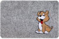Fußmatte RIPS Nadelfilz Motiv brauner freundlicher Hund Indoor 1 Stk - 40x60 cm