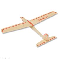 Junior Segelflieger Flugzeug 34 cm Bausatz Kinder Werkset Bastelset ab 9 Jahren