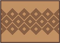 Fußmatte Fußabstreifer DECOR Ethno Muster geometrisch braun waschbar 50x70 cm