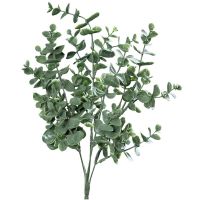 Eukalyptus Busch Kunstpflanze Dekobusch gefrostet 1 Stk Länge 33 cm grün
