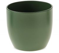 Übertopf Blumentopf klassisch matte Oberfläche Keramik 1 Stk Ø 16 cm dunkelgrün