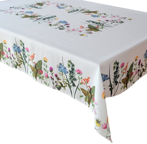 Tischtuch Tischdecke farbenfrohe Sommerblumen Druck bunt Tischwäsche 130x170 cm