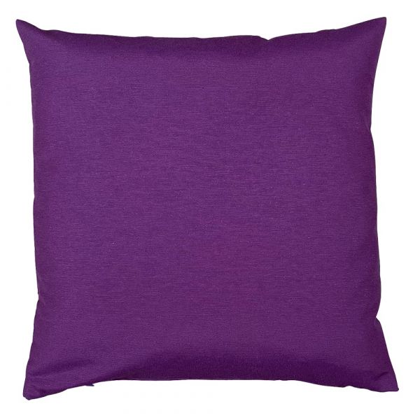 Kissenhülle INGRID Kissenbezug einfarbig Heimtextilien uni violett 40x40 cm