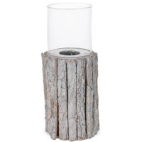 Birkenholz Windlichter & Glaseinsatz Kerzenhalter Dekogläser 1 Stk – 2 Größen