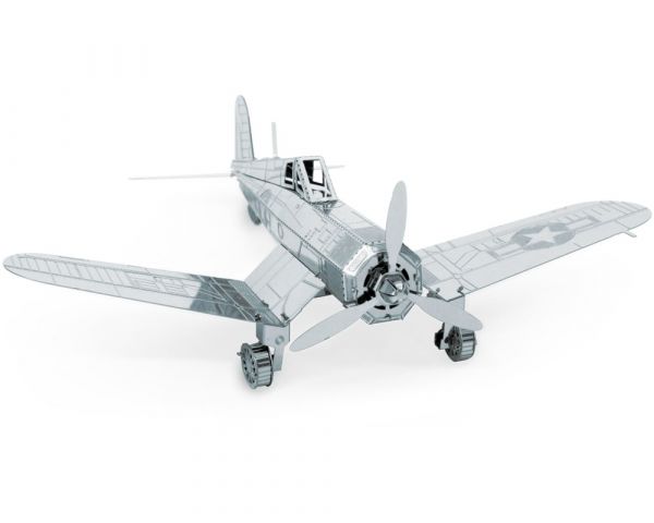 3D Metall Steckbausatz F4U Corsair Flugzeug Flieger 11,4 cm ab 14 Jahre